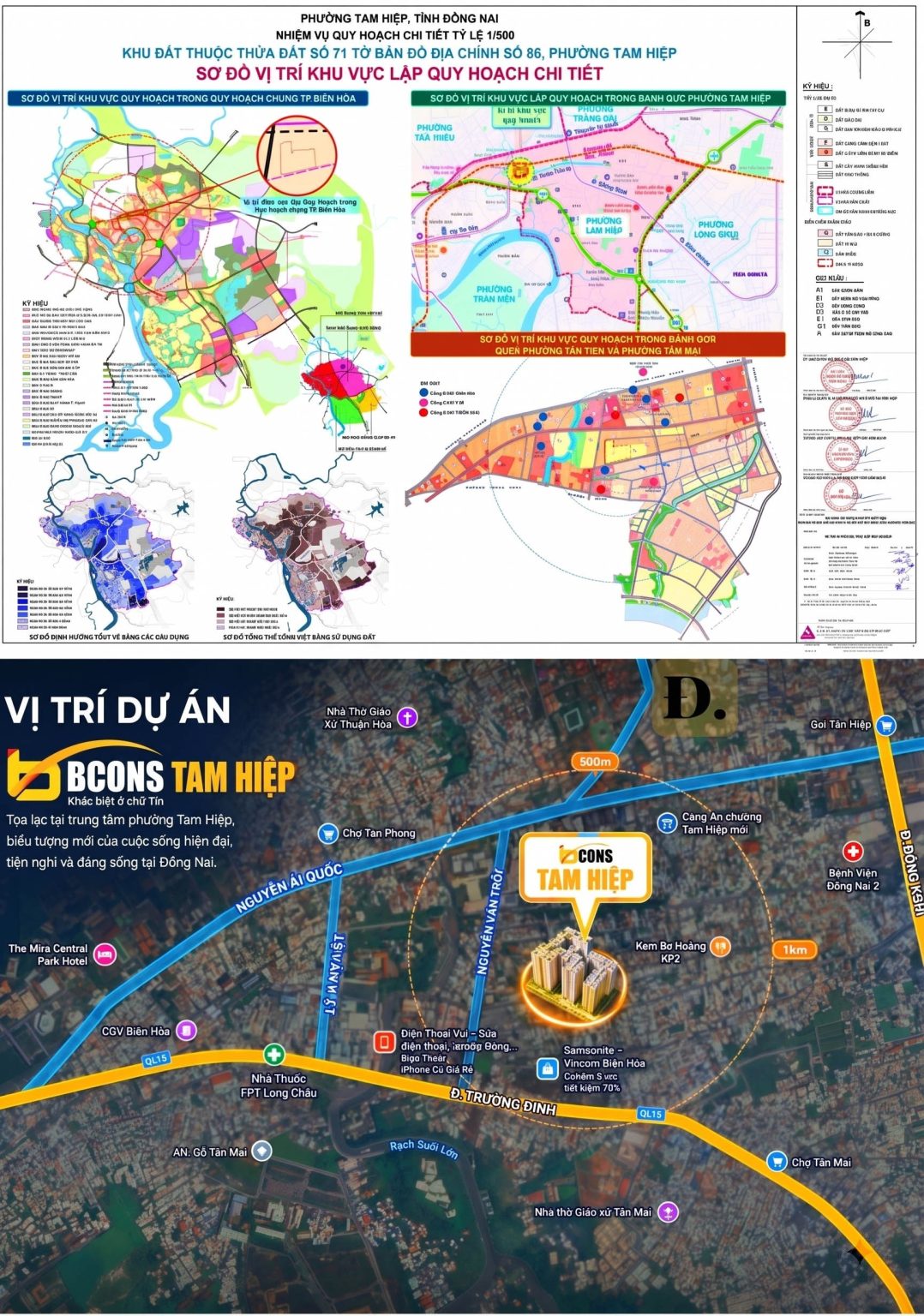 Vị trí Bcons Central Park trung tâm TP. Đồng Nai